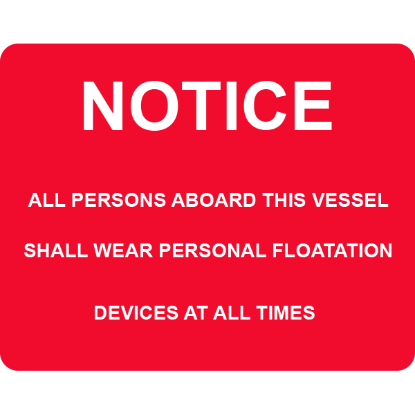 Personal Floatation Devices