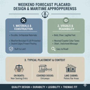Weekend Forecast Placard