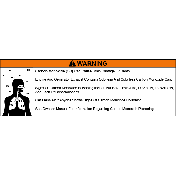 Carbon Monoxide Marpol Sign